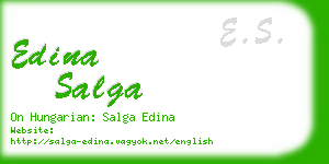 edina salga business card